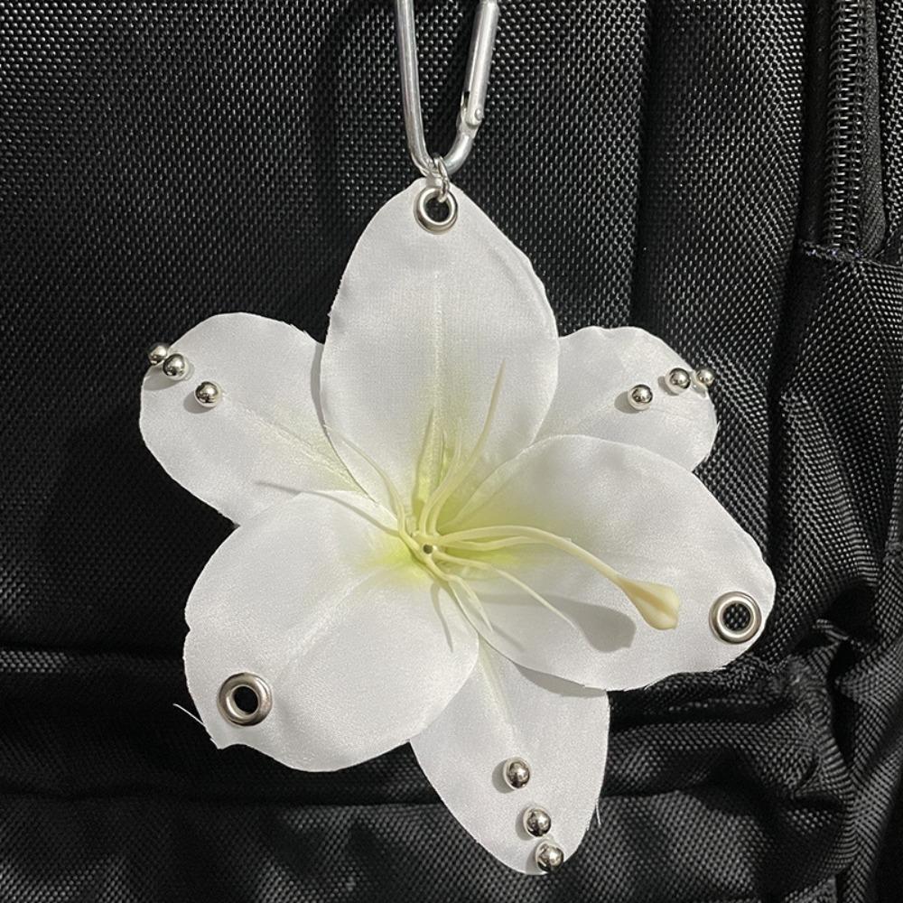 Keychains Imitation Flowers Pendant Keyring Bag Pendant Key Hanging Flower Keychain  Gift Jewelry
