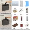 Men's and Women's Zippered Briefcase for Documents and Contracts