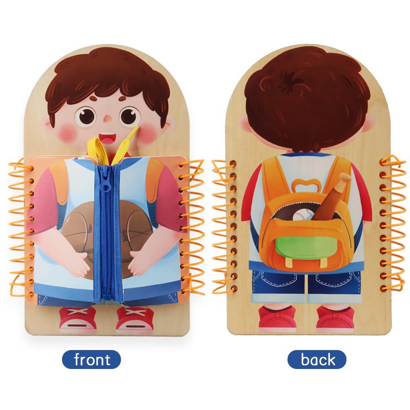 Holz Activity Board Mehrschichtig Für Kinder Montessori Früherziehung Spiele Kleinkinder Ruhige Bücher Sensorische Übung Anziehen Geschenk