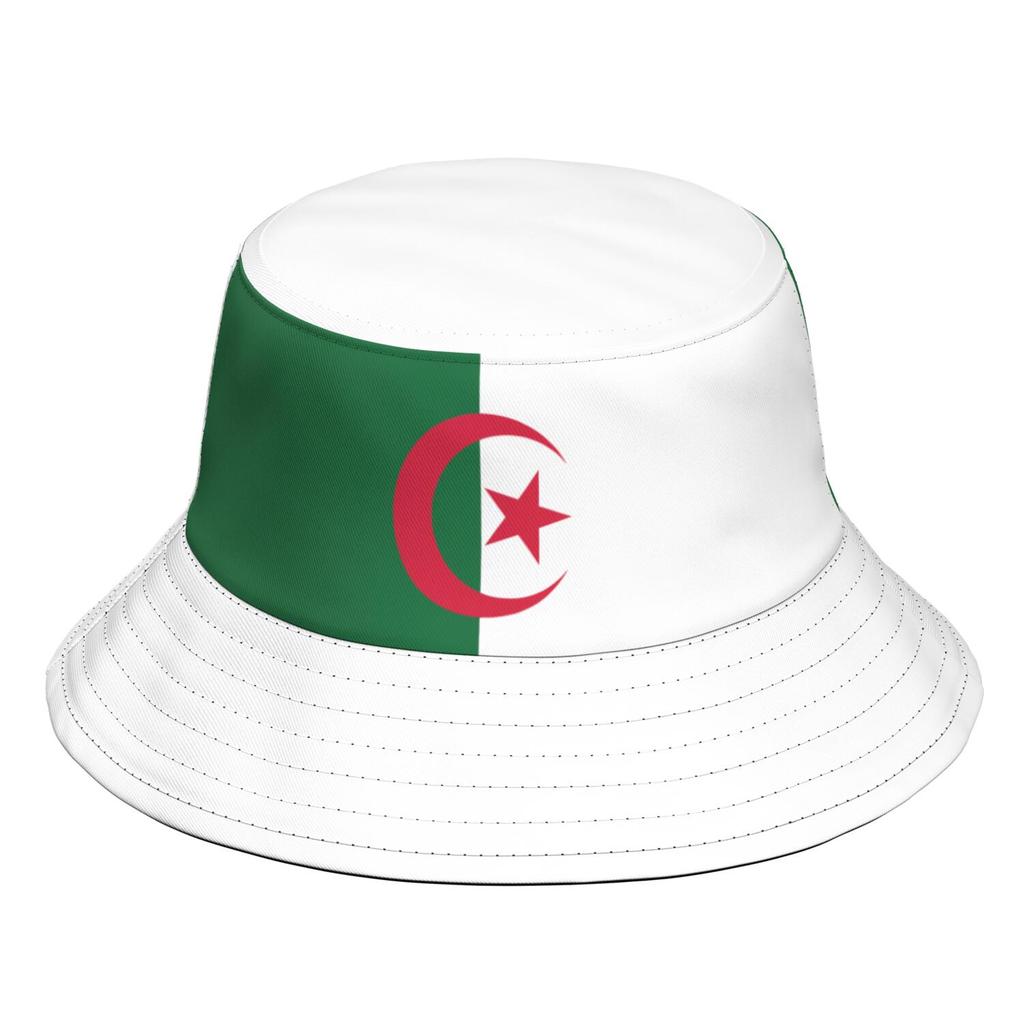 Algeria Free Custom Made Name Photo Dza Islam Bucket Cap Arabic Algerie Arab Print Text Logo DZ Casual Fisherman Hat