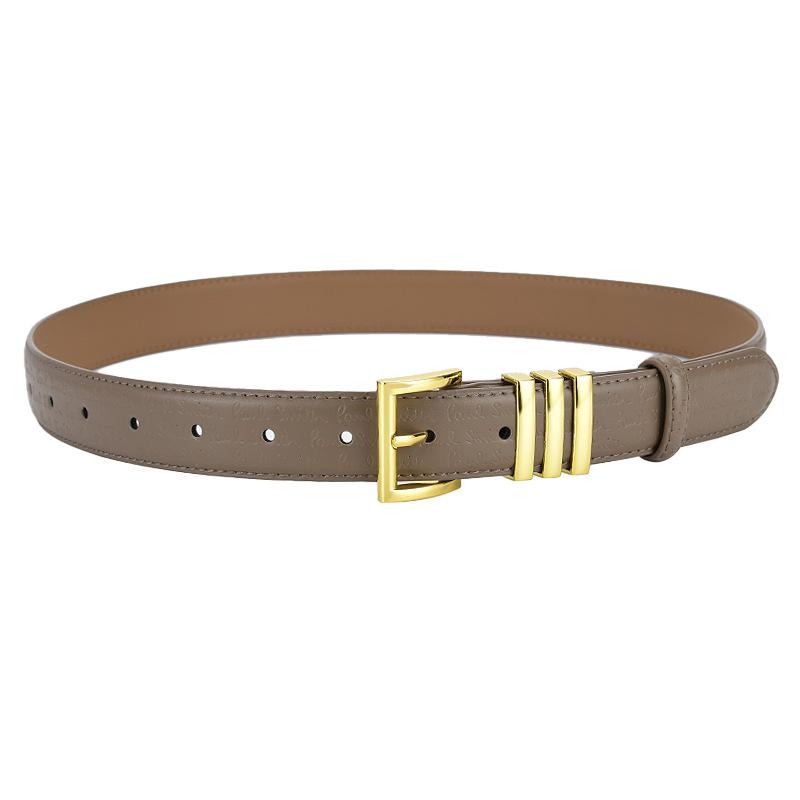Belts for Women's Fashionable and Versatile Decorative Belt Genuine Leather Simple Belt Waistband Belt