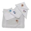 Embroidered Women's Handkerchief 12 Pieces 28x28 Cm 100% Cotton