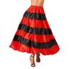Womens Flamenco Dance Skirt Tiered Ruffles Wide Hemline Ballroom Dancing Skirt Carnival Stage Performance Costume