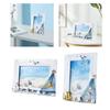 Photo Frame Shell Poster Display Vintage Style Tabletop for Holiday Indoor Birthday