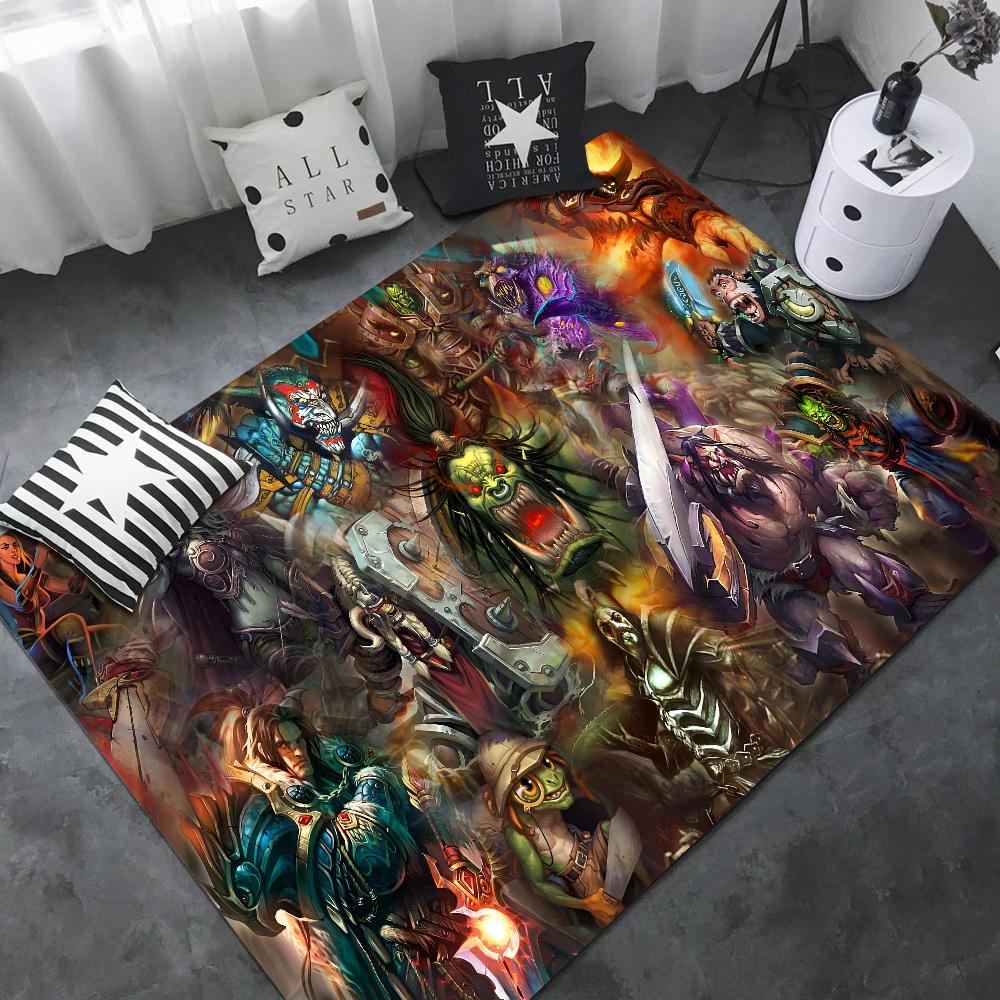 World Of Warcraft Door Mat Washable Non-Slip Living Room Sofa Chairs Area Mat Kitchen Doormat Area Rug