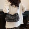 Schultertasche mit großer Kapazität Damen Denim Umhängetasche Mamatasche