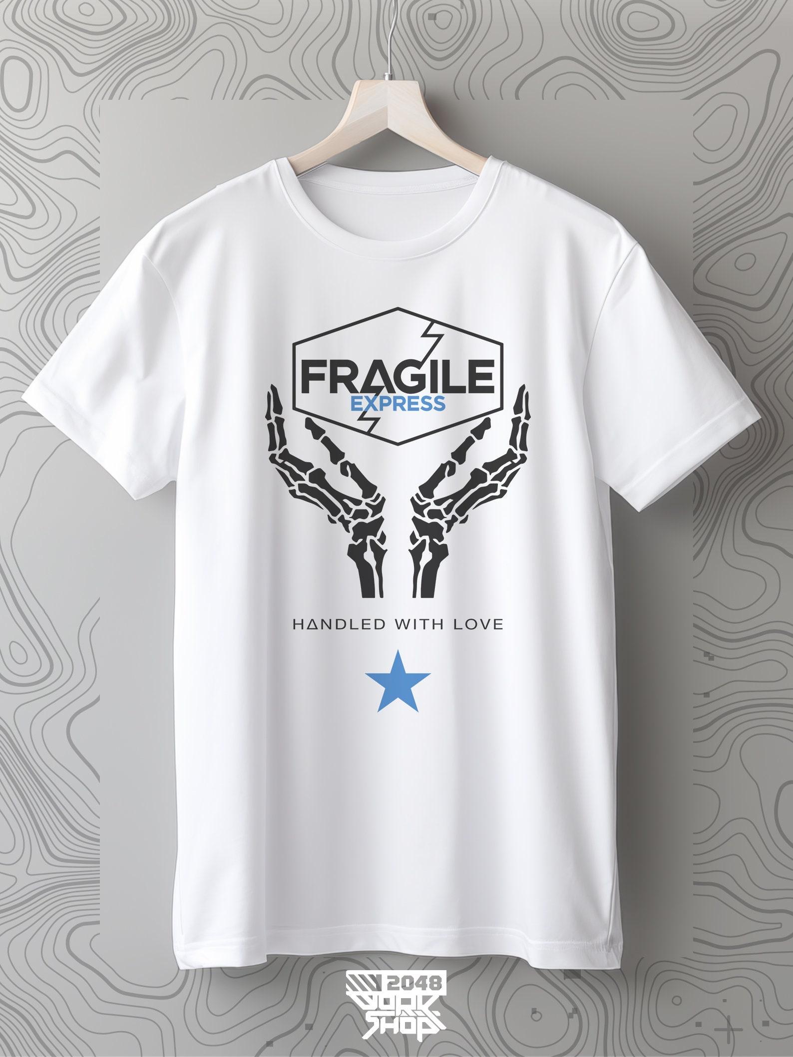 Fragile Express T-Shirt: Japan Streetwear, Cyberpunk Graphic Tee XL