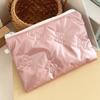 Multi-purpose Bow Design Portable Storage Bag Zipper Button Pearl Pendant Cosmetics Storage Makeup Organizer Travel Essential
