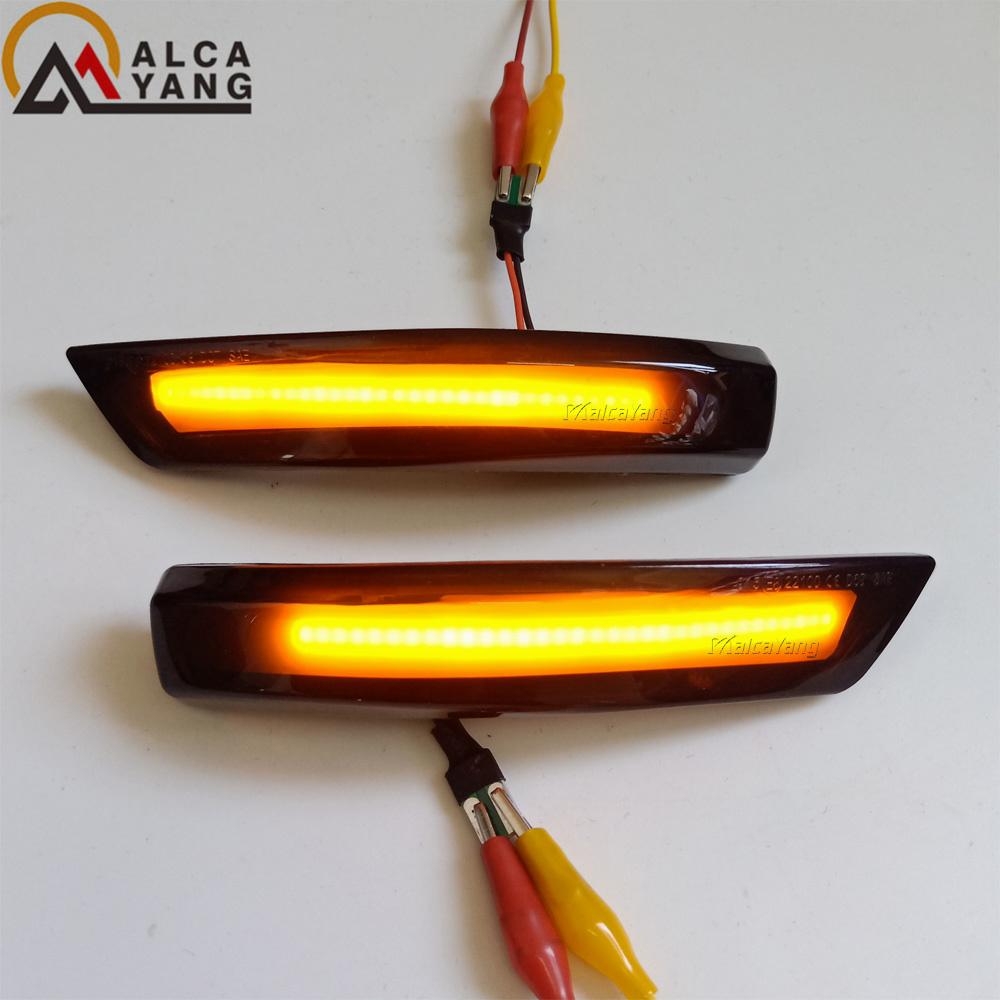 

Dynamic Turn Signal Light LED Side Rearview Mirror Sequential Indicator Blinker Lamp for Ford Focus 2 3 Mk2 Mk3 Mondeo Mk4 EU