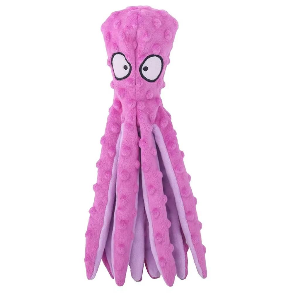 Cats and Dogs Pet Plush Octopus Toys Interactive Dog Chew Toys Plush No Fill Pet Supplies Dog Toys Squeak