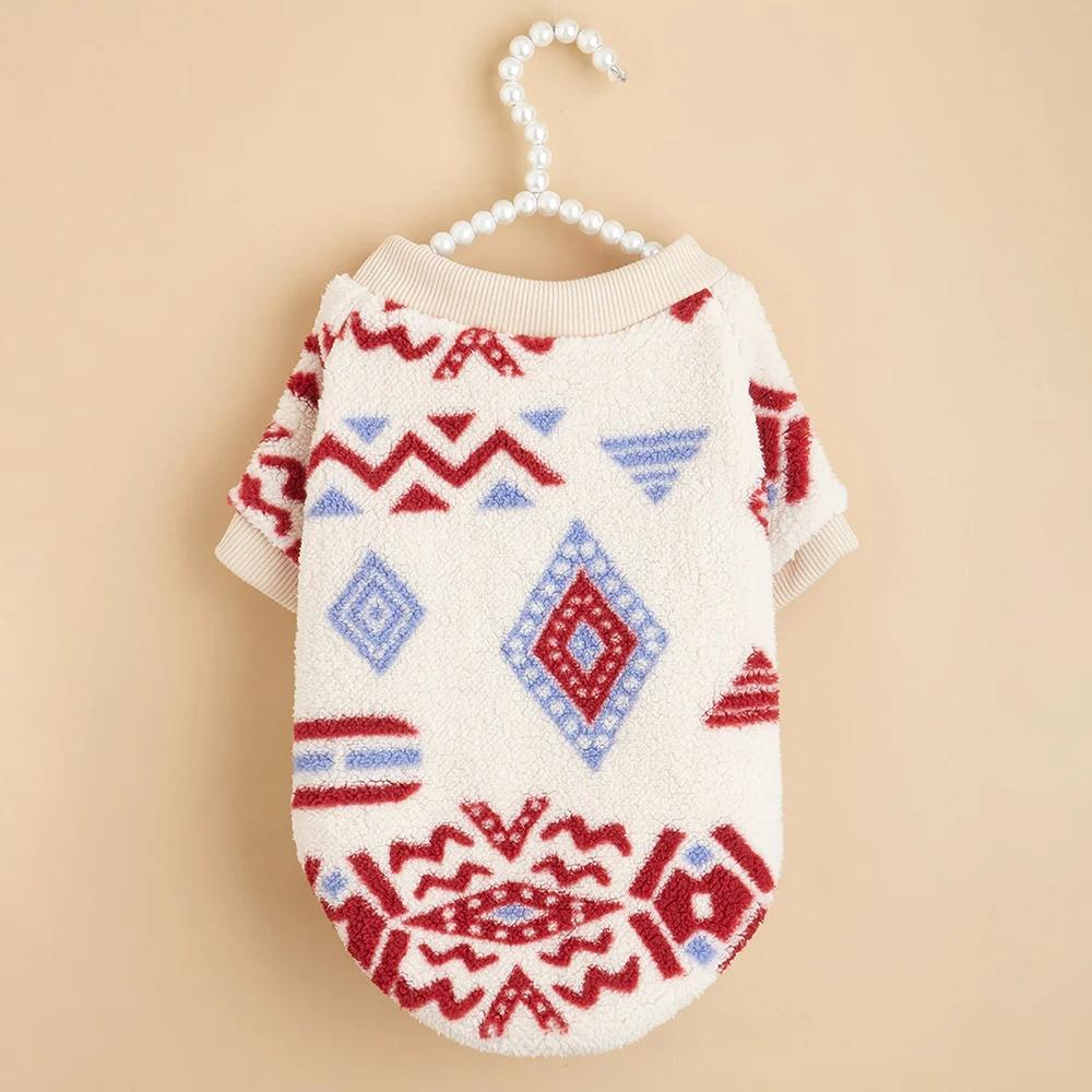 Winter Warm Puppy Dog Christmas Clothes National Style Pet Sweater for Small Dogs Chihuahua Pinscher Pullovers mascotas Hoodies