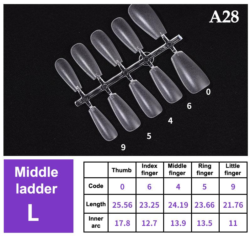 100Pcs/Box False Nails Transparent Press On Nails Coverage False Nails Tips Short Shaped Water Drop Full Sticker For Nails