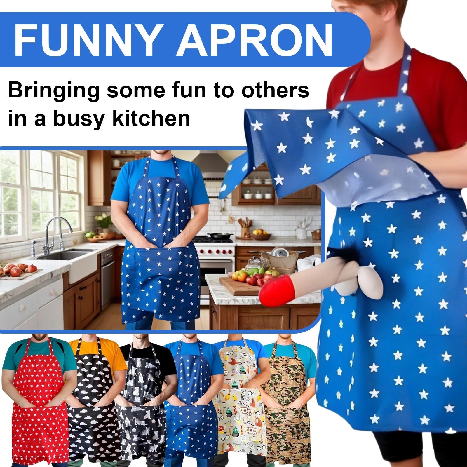 

The Ultimate Gift Apron, Funny Apron With Penisunder, Surprise Hiding In The Apron Pocket, Funny Cooking Grilling Aprons One Size бежевий