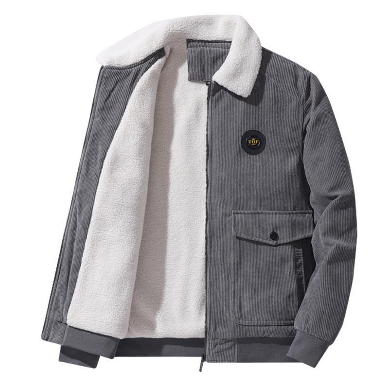 Men's High-End Corduroy Cotton Jacket - Thick Casual Outerwear