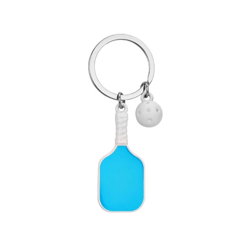 

Zinc Alloy Pickleball Paddle Keychain Sports Accent Lightweight Portable Multi functional Decoration Perfect Gift for Fans синій