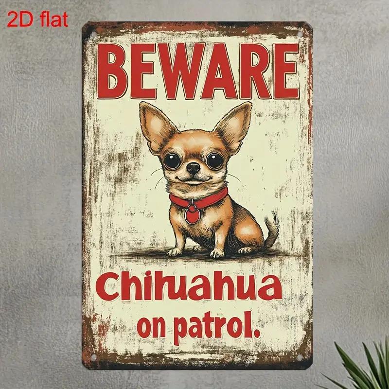 Retro Plush Warning Metal Sign X Inch Caution Plush Warning Iron Sign Halloween Home Outdoor Decor Wall Decoration