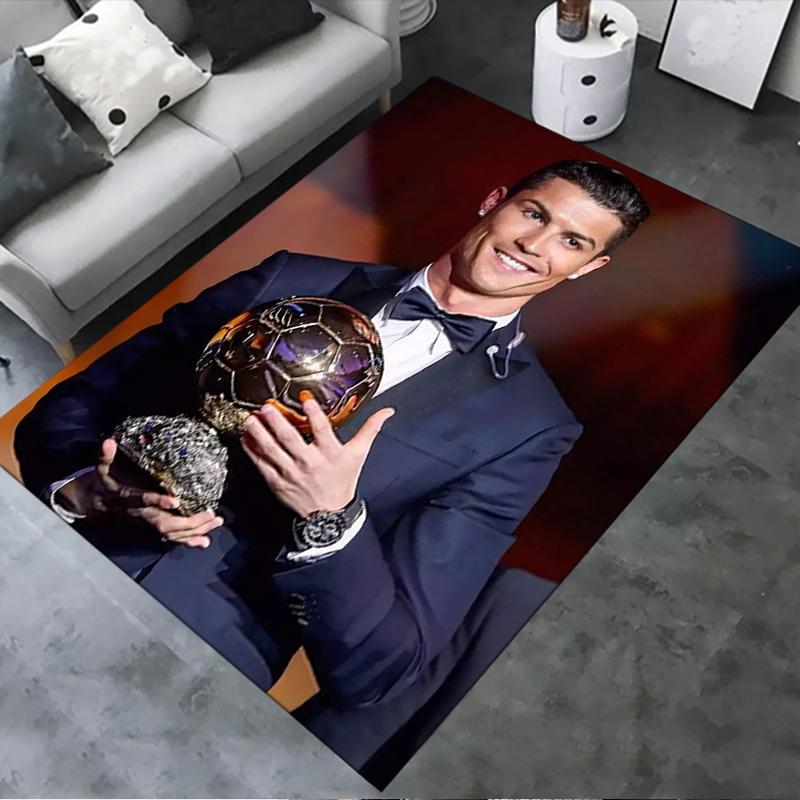 Nowy dywan C Ronaldo 2025 do salonu, sypialni, domu, dekoracja sofy, antypoślizgowa mata podłogowa dla dzieci