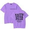 Faith Over Fear Christian T-shirts for Men Women Teen Boy Girl Summer Clothes Trendy Gift for Christian Faith Merch T-shirt Tops