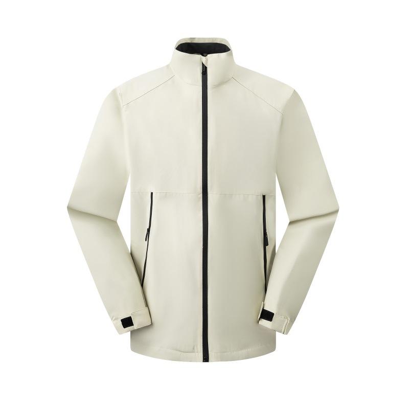 

Autumn Stand Collar Men and Women Solid Color Windbreaker Jacket Outdoor Sports Jacket Couple Casual Mountaineering S