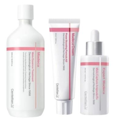 Madeca Cream Power-Boosting Formula Advanced 50ml+Treatment 500ml+Ampoule Rx 30ml–Repair & Brightening Skincare Set