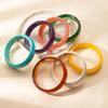 Color Smudged Acrylic Round Bracelet Fashion Commuting Simple Personality Bracelet Design Sense Jewelry
