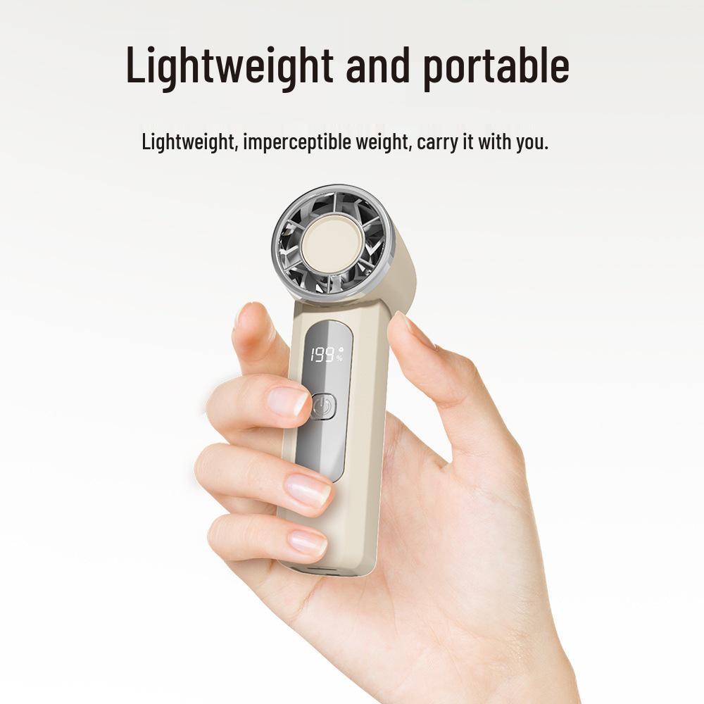 2025 High-Power Portable Handheld Cooling Fan with Turbo Technology