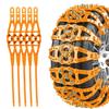 Universal Self-Tightening Snow Chains for Cars SUVs and Trucks Enhanced Traction for Ice and Snow Easy Installation