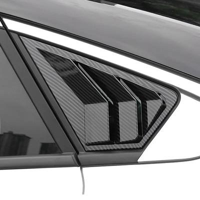 Für Ford Mondeo Fusion Limousine 2025 2025 Auto Heck Lamellen Fenster Seite Lamellen Abdeckung Zierleiste Aufkleber Lüftungsschaufel ABS Kohlefaser Auto