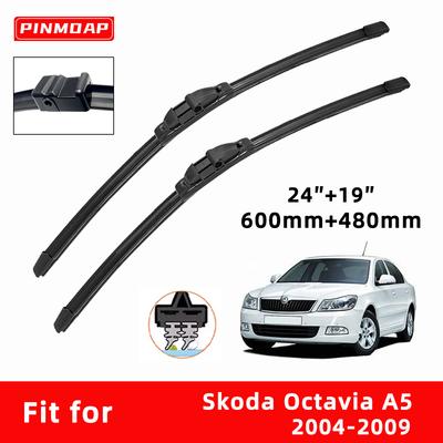 Autoruitenwissers Dubbel Rubber voor Skoda Octavia A5 2004-2009 Voorwissers Snijder Automobielonderdelen Accessoires Ruitenwissers Slijtdelen