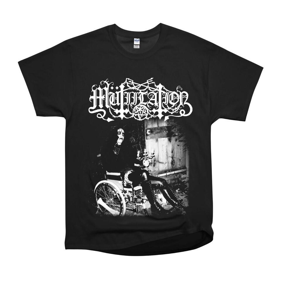Mutiilation Undeground Черная футболка Millenium Классическая хлопковая черная футболка Унисекс футболка S