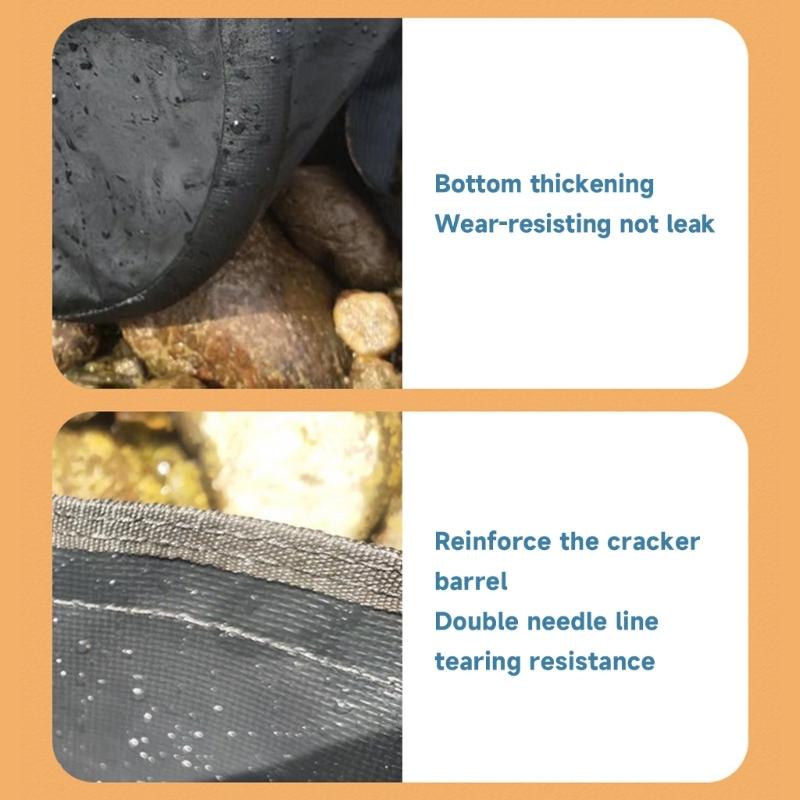 Cubo Plegable Palanganas de Viaje para el Hogar Contenedor de Agua Palanganas Portátiles Bolsa Plegable para Almacenamiento de Agua para Exterior Interior