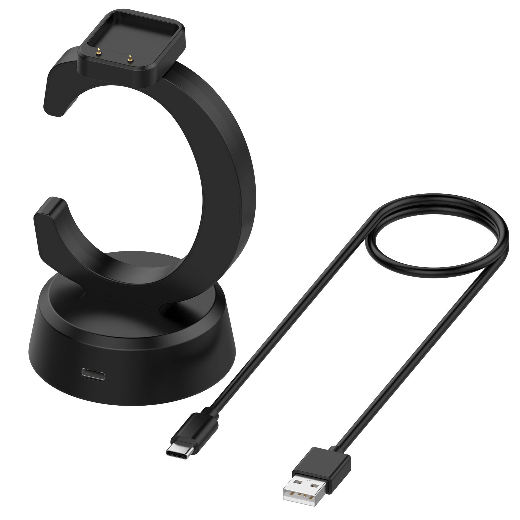 

For Huawei Watch Fit 3/Honor Band 9 Charger Dock C Shape Smart Watch Holder Desk Stand Charging Station with Cable A