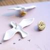 Individualized Brooches Accessory Stylish Peace Doves Shaped Lapel Pin Ornament
