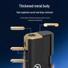 50 Durable Metal Windproof Lighters - Double Layer, Thickened, Inflatable, with Printed Lettering