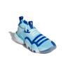 Adidas Trae Young 2.0 Fabric J Frozone Mid Basketball Shoes Kids Sneakers Blue H06488