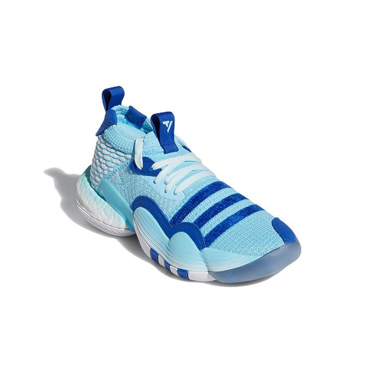 Adidas Trae Young 2.0 Látkové J Frozone Mid Basketbalové Boty Dětské Tenisky Modré H06488