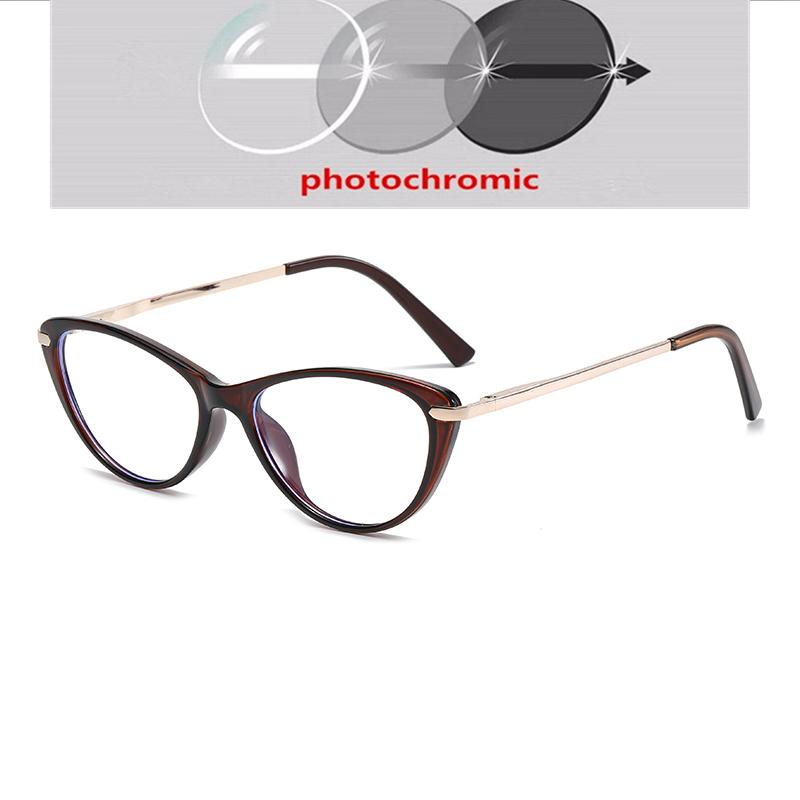 Small Frame Blue Light Blocking Cat Eye Prescription Eyeglasses For The Nearsighted Student Short-sight Eyewear 0 -0.5 -0.75 To -4