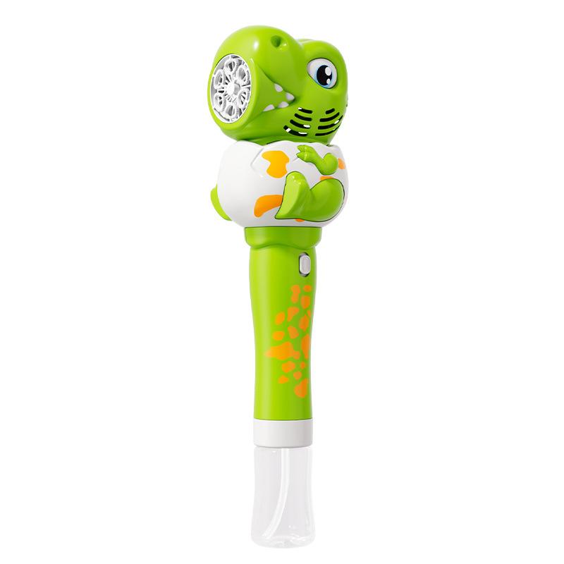 Automatic Dinosaur Bubble Machine Children's Handheld Bubble Gun Electric Bubble Blowing Stick Park Toy