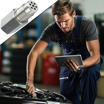 Universal Mini Catalytic Converter Rustproof Corrosion Resistant Easy Installation Sensor Connector Car