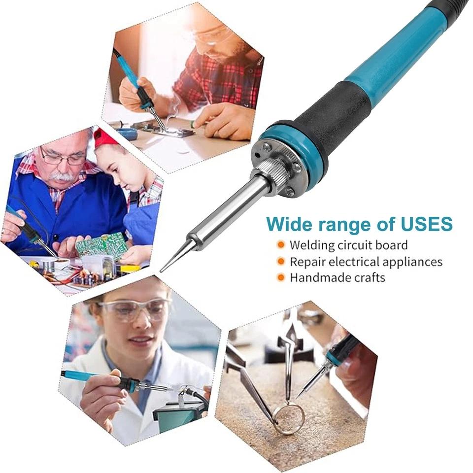 For Makita 18V 20V Battery 60W Electric Soldering Iron Wireless Welding Power Tool 300-500℃ Temperature Adjustable Fast Heating