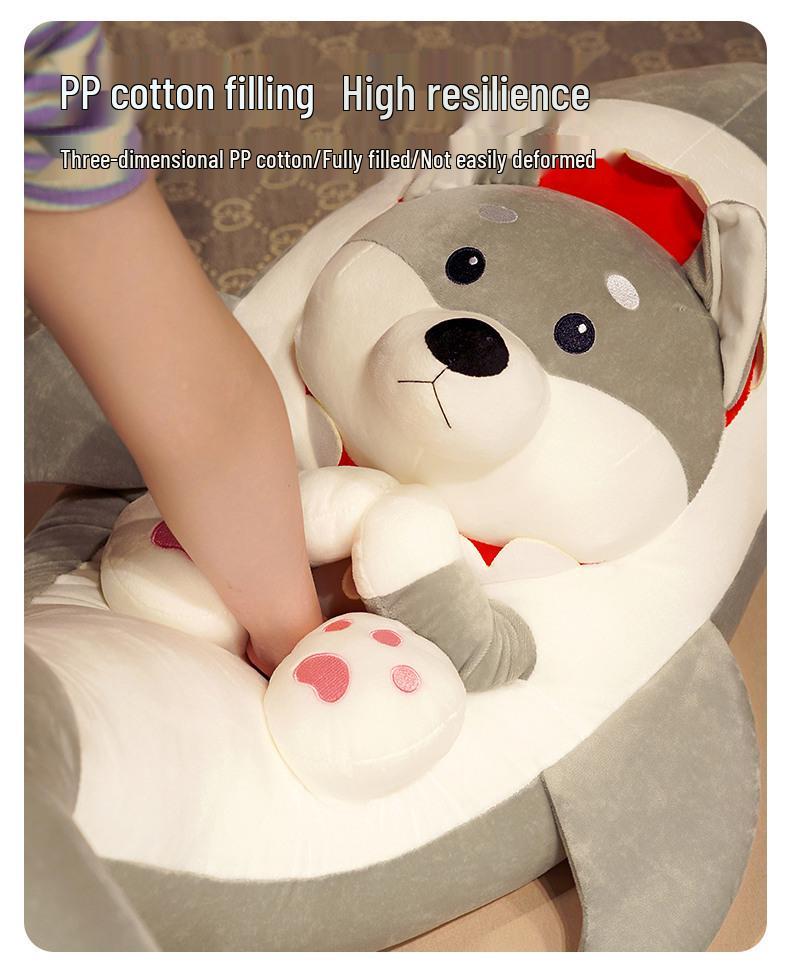 Shark Dog Plush Toy - Funny Hugging Pillow & Sleep Companion for Girls' Birthdays