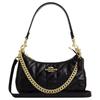 Teri 15 Zipper Cover Leather Mini Shoulder Bag Women Bags Gold Black CDY83-IMBLK