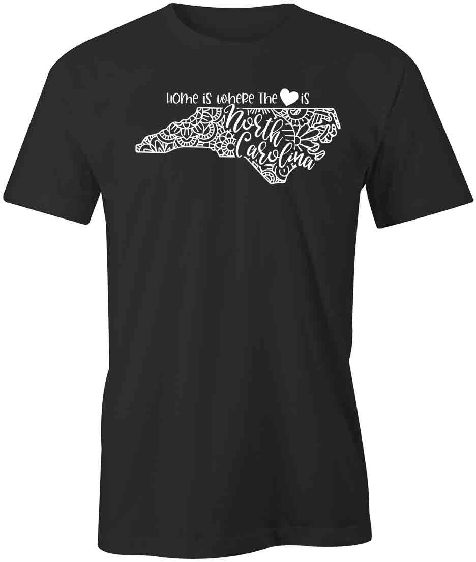 Home Is North Carolina TShirt Tee Printed Graphic T-Shirt Gift CLOTHING S1BSA827 XXL