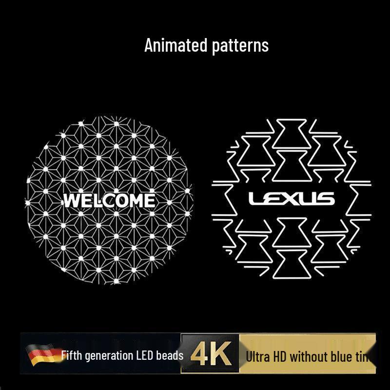 Compatible Lexus Door Welcome Lights for ES200 RX300 ES300: HUXISLS Projection Retrofit