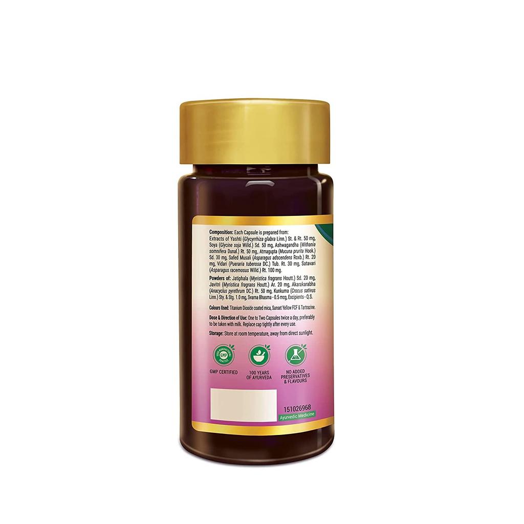 Zandu Vigorex For Her Daily Energizer Pack of 60 Capsules | Natural Energy & Vitality Booster for Women