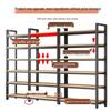 Adjustable Multi-Layer Cosmetic Display Shelf and Storage Rack