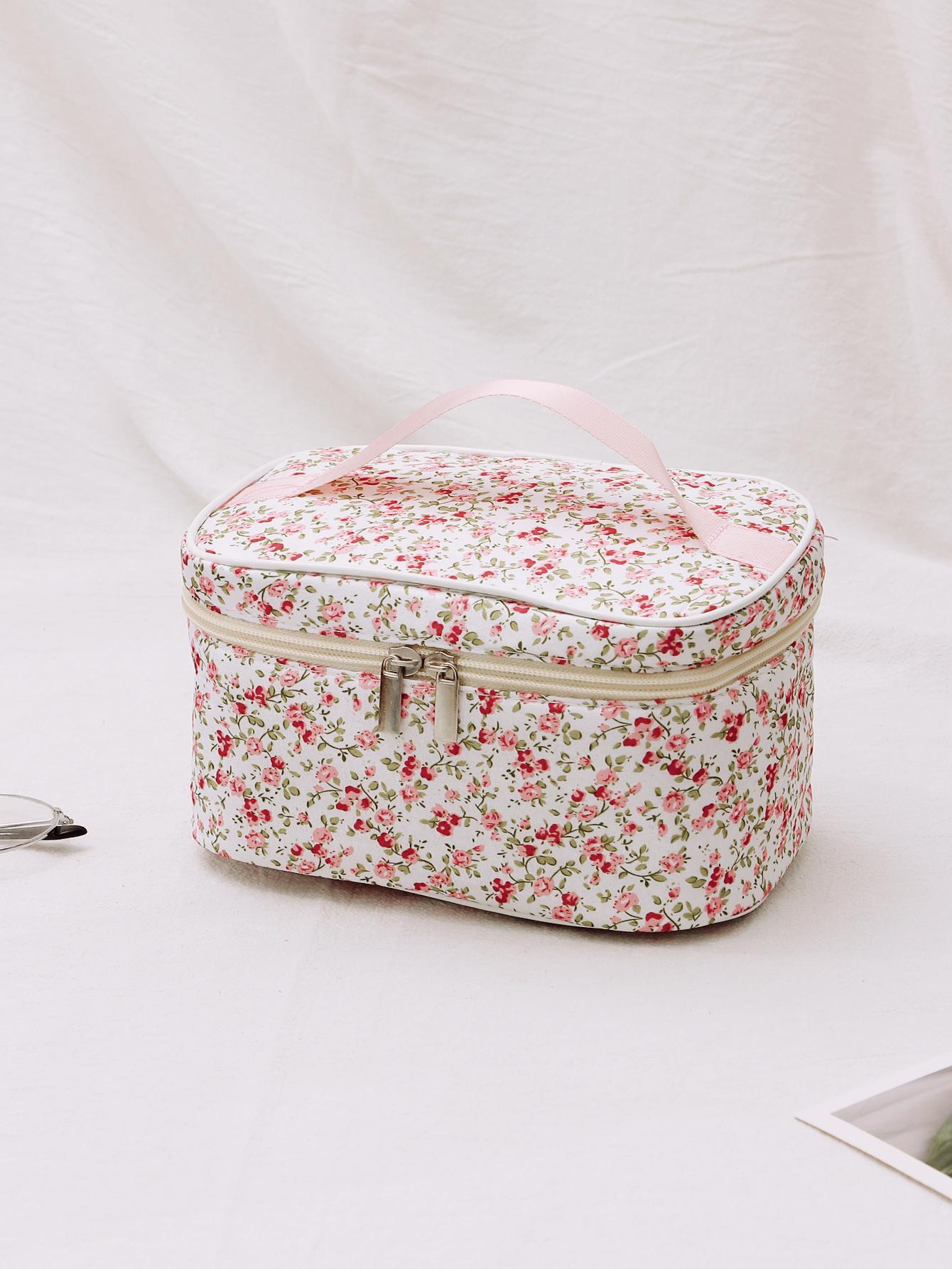 

Косметичка великої місткості. Косметичка з квітковим принтом для дівчинки. Портативна жіноча косметичка. Дорожня сумка. Сумка для умивання у ванній, для Ea