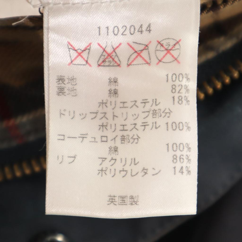 Barbour 3 Warrants Made in England wax Jacket L 10-11 Charcoal gray Kid's Used