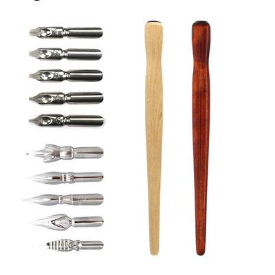 Cartoon Dip Pen Nib & Holder Set for Calligraphy: Combine and Match for English Flourishes, Gothic Scripts & Artistic Fonts