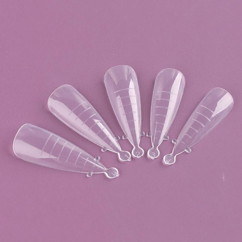 Poly-Extension Gel Dual Nail Form Builder Nail Gel Nail Molds Oval False Nail Tips for Gel Manicure Nail Art Designs